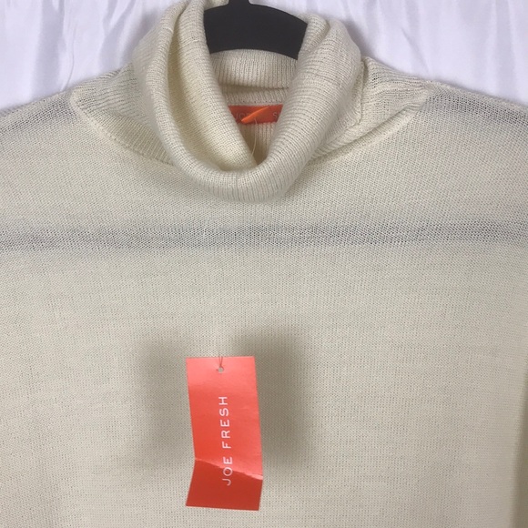 Joe Fresh cream cowl neck long sleeve cardigan women’s size XS sweater light - Picture 3 of 4